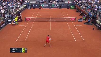 Rome - Rune élimine Djokovic
