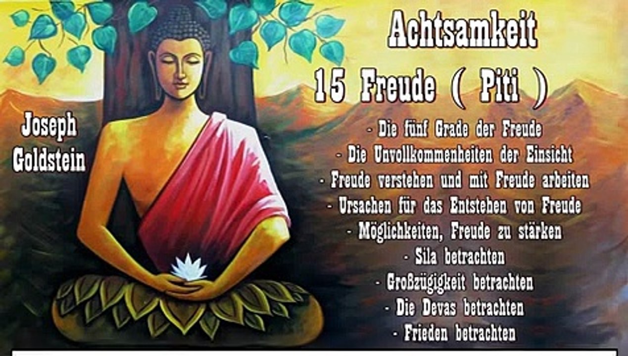 Achtsamkeit 15 Freude ( Piti ) - Joseph Goldstein