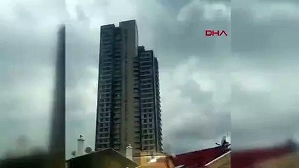 Ankara'daki fırtına koltuğu böyle uçurdu