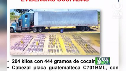 Policía Nacional incauta más de 200 kilos de cocaína a un guatemalteco