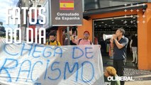 Ato contra racismo em Belém presta solidariedade ao jogador Vinícius Júnior