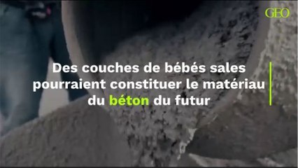 Des couches de bébés sales pourraient constituer le matériau du béton du futur