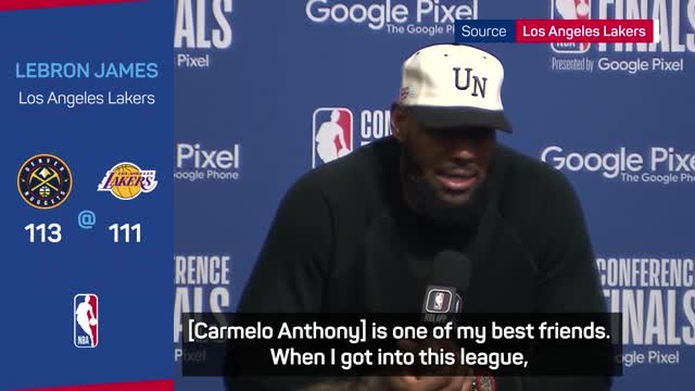 LeBron lauds 'best friend' Carmelo after retirement