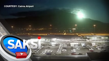 Fireball mula sa kalawakan, bumagsak at ilang segundong nagpaliwanag sa Cairns, Australia | Saksi
