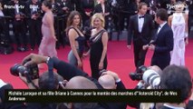 Michèle Laroque et sa fille Oriane renversantes et très décolletées : un duo archi complice à Cannes