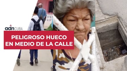 Peligroso hueco en medio de la calle. Denuncia