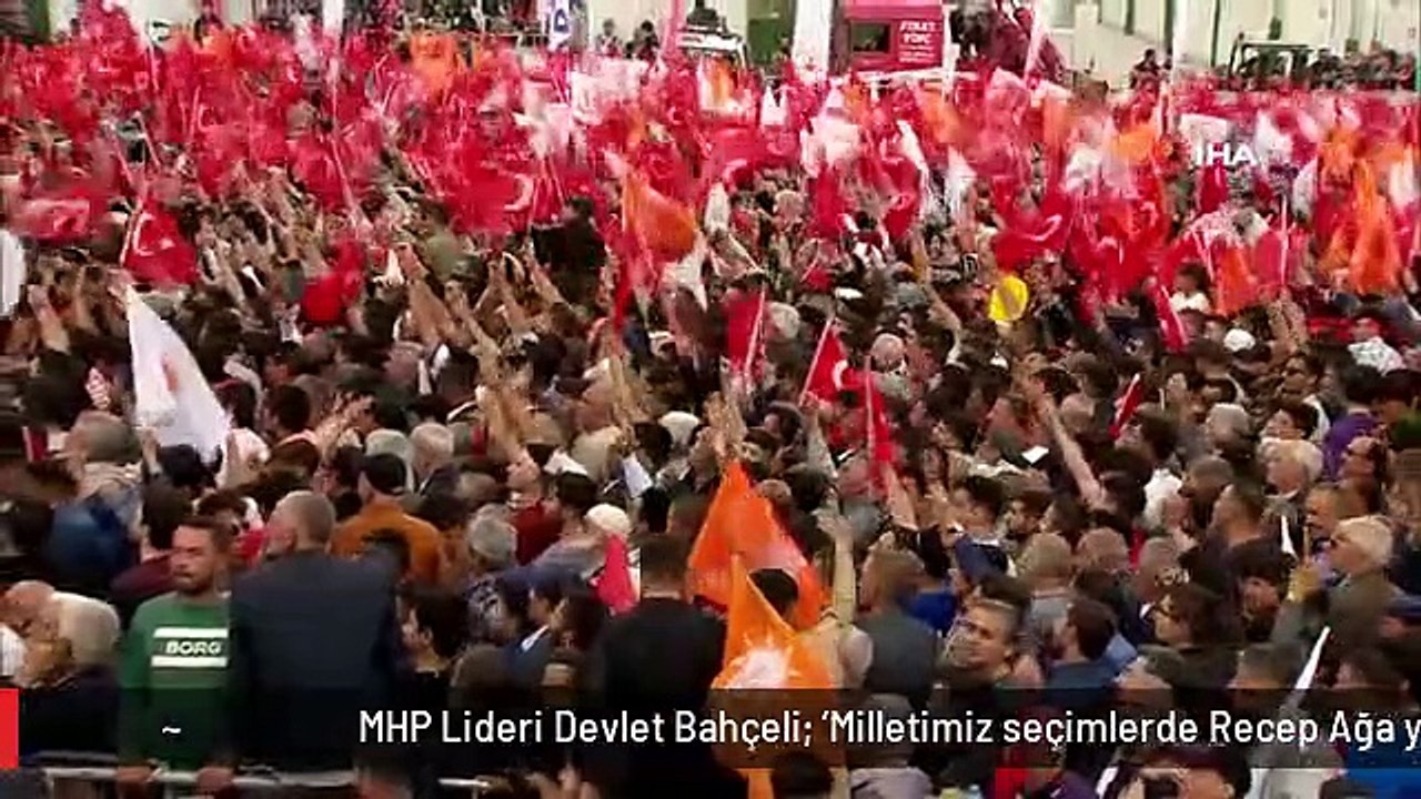 MHP Lideri Devlet Bahçeli: 'Milletimiz seçimlerde Recep Ağa yola devam, senin hakkındır dedi'