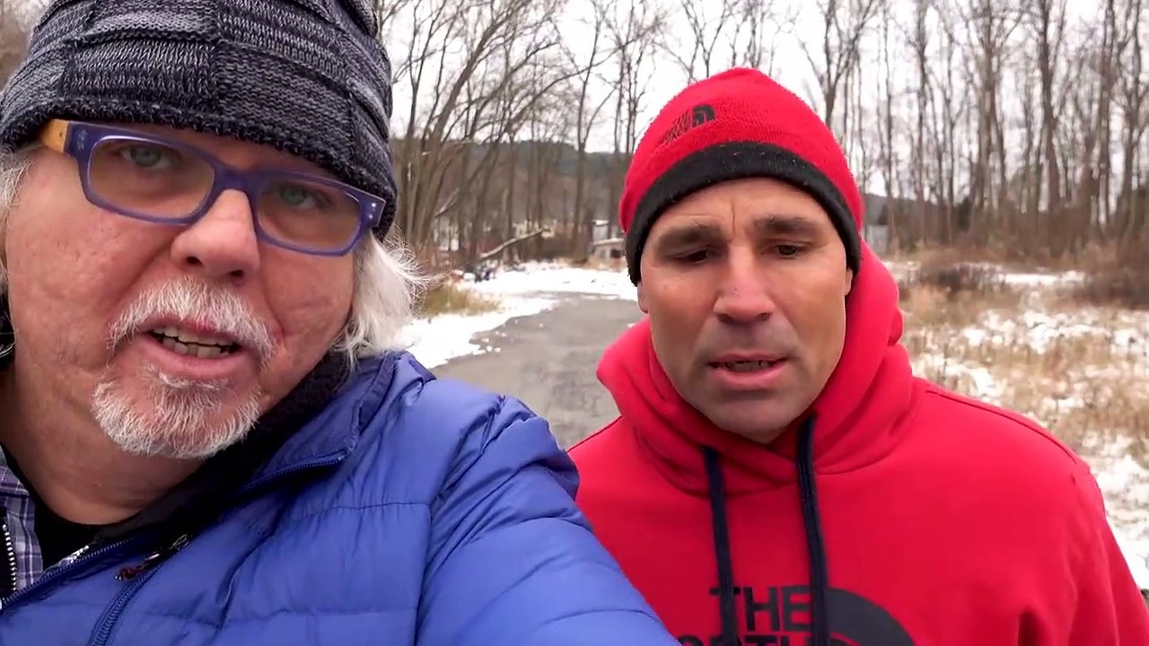 Homeless People Living in Freezing Cold in Ithaca's Tent City, The Jungle
