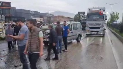 Bursa'da zincirleme kaza: 2 yaralı