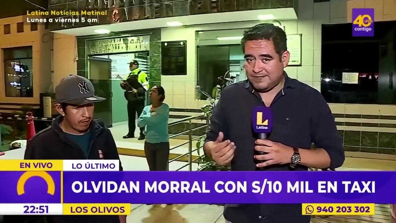 Hombre busca desesperadamente morral que tenía 10 mil soles y olvidó en un taxi en Comas