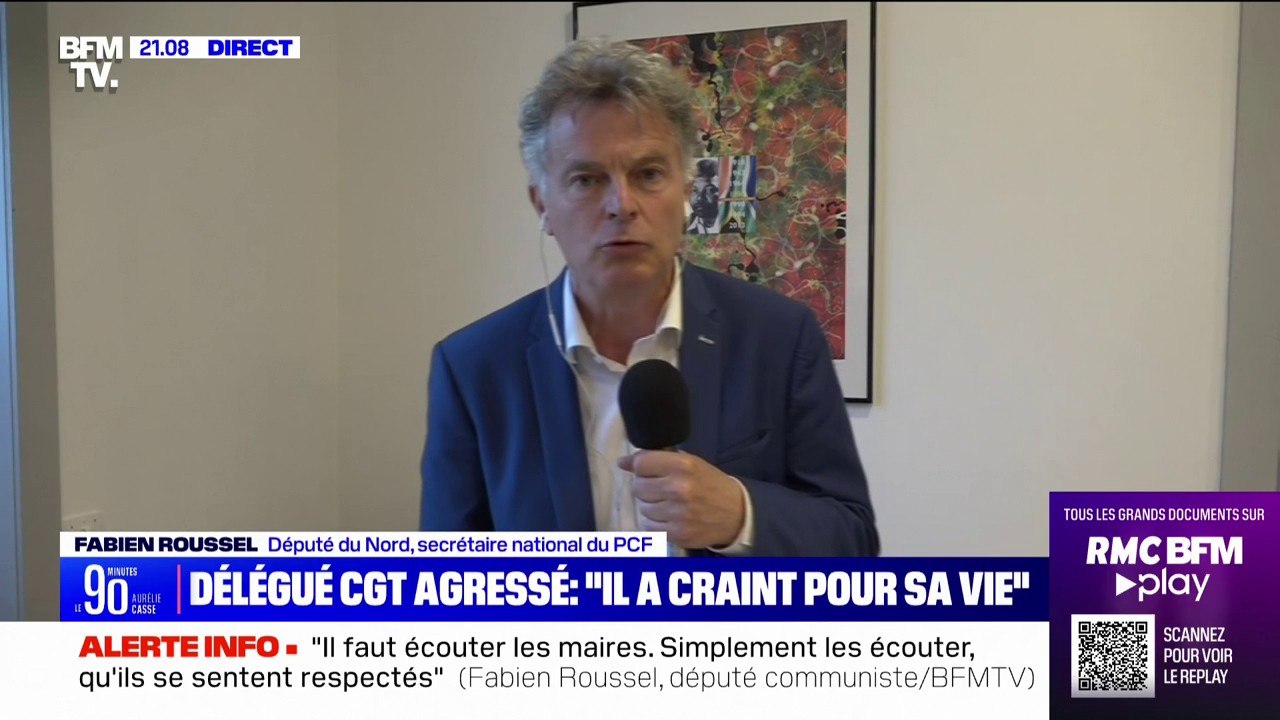 Agression d'un syndicaliste CGT Vertbaudet: "Des méthodes de barbouzes" pour Fabien Roussel (PCF)