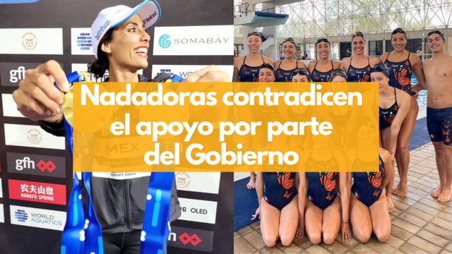Nadadoras contradicen el apoyo por parte del Gobierno