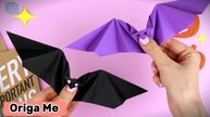 Origami Flapping Bat | How to make paper bat for Halloween