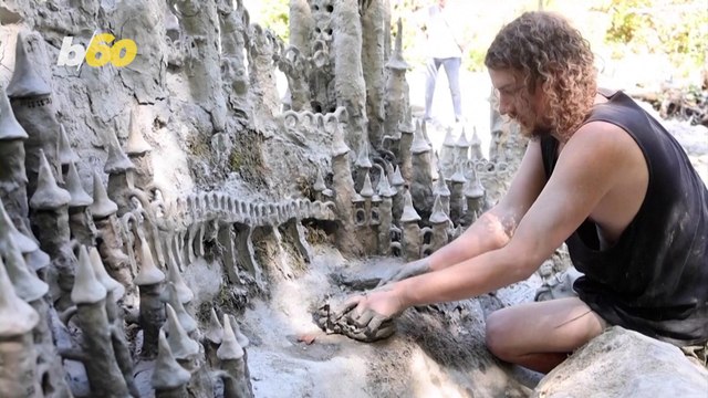 This Amazing Artist Tuns River Banks into Sprawling Castles