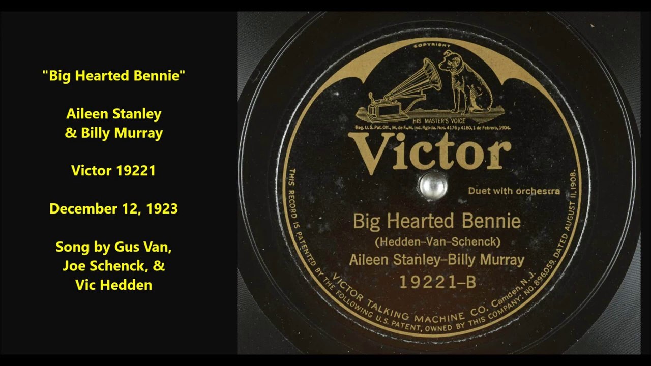 Big Hearted Bennie - Aileen Stanley & Billy Murray (1923)
