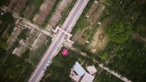 Hunza valley drone view