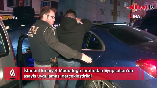 Eyüpsultan’da asayiş uygulaması: Araçlar tek tek arandı, sürücülere GBT kontrolü yapıldı