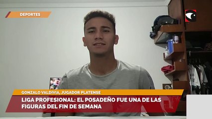 Liga Profesional el posadeño Gonzalo Valdivia fue una de las figuras del fin de semana