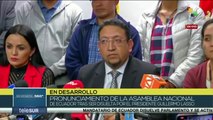 Pronunciamiento de la Asamblea Nacional de Ecuador tras la medida de disolución de presidente Lasso