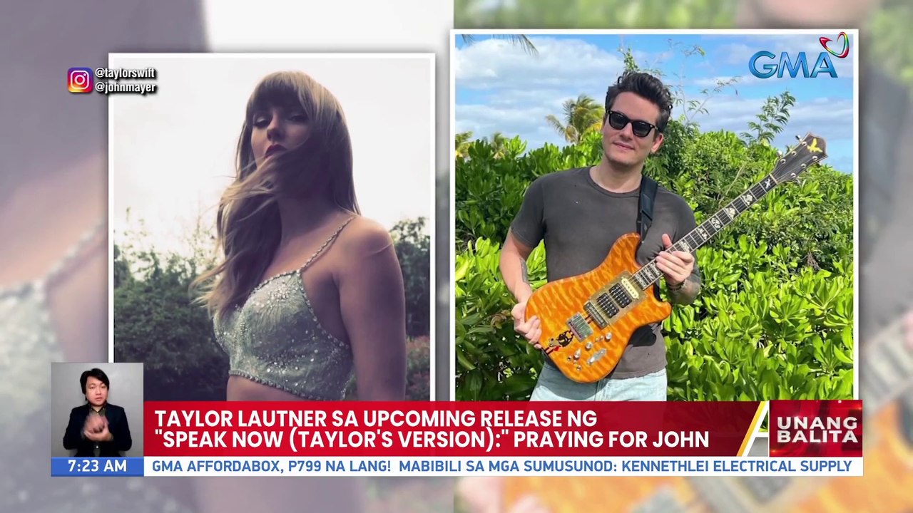 Taylor Lautner sa upcoming release ng "Speak Now (Taylor's Version):" Praying for John | UB