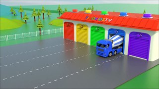 Bulldozer Dump Truck  Wheel Loader Truck for Kids   Zipline Transport Construction 28_1080p