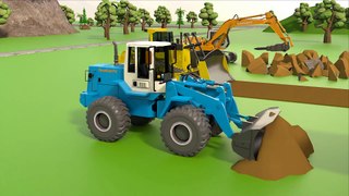 Construction Vehicles Assembly Show  Trucks for Kids  Excavator Cement Truck Bulldozer etc_1080p