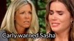 GH Shocking Spoilers Carly uses Sasha to reassure Willow agreeing to take back Sashas property