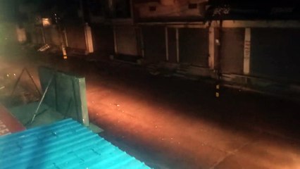 तेज बारिश के साथ गिरे ओले