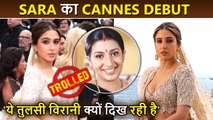 Meme Alert! Sara Ali Khan BRUTALLY Trolled For Her Look At Cannes 2023, Compared To Tulsi Virani