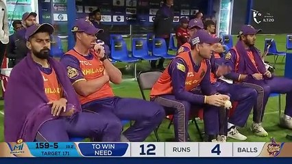 Lastover का Thriller - '20 Runs, 6 Ball' - AD Knight Riders V-S MI Emirates