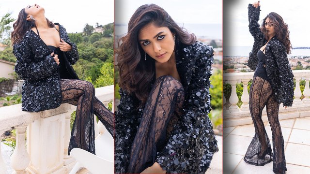 Cannes 2023: Mrunal Thakur का Transparent Pant-Swimsuit look Viral, Fans हुए गुस्सा, बोले- Sita...!