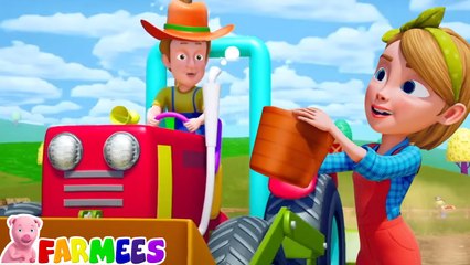 Wheels On The Tractor, Preschool Learning Video For Children