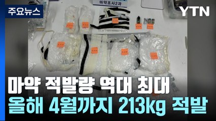 올해 마약밀수량 213kg '역대 최대'..."마약 수입 대형화" / YTN