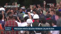 Presiden Jokowi Tinjau Jalan Rusak di Kabupaten Labuhan Batu Utara
