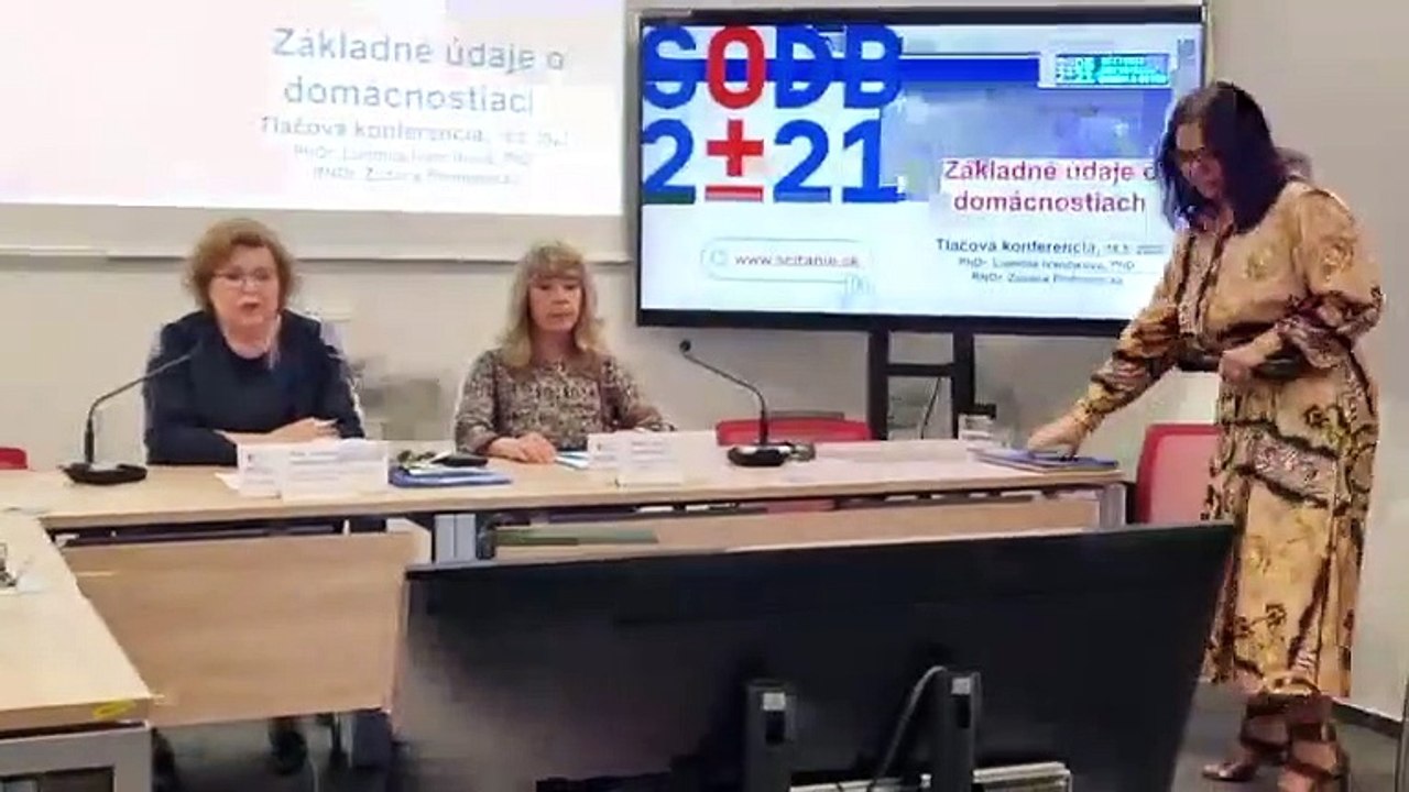 ZÁZNAM: Sčítanie: Na začiatku roka 2021 bolo v SR 2.376.103 domácností