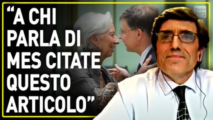 MES: PRONTA LA VIOLAZIONE COSTITUZIONALE? ▷ "LA MONETA È COMPETENZA NOSTRA: VI MOSTRO L'ARTICOLO"