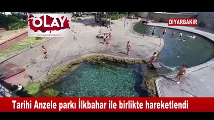 Tarihi Anzele parkı İlkbahar ile birlikte hareketlendi
