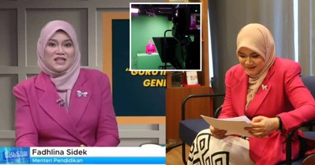 Macam Pro! Menteri Pendidikan Jadi Pembaca Berita!