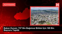 Bakan Kurum: 737 Bin Bağımsız Bölüm İçin 165 Bin Başvuru Yapıldı