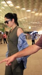 Katrina Kaif looks stunning in co-ord set and denim jacket at airport