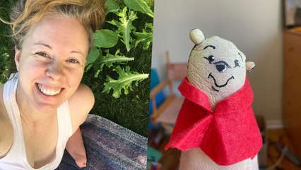 Woman With One Arm Draws Pop Culture Characters On Her Stump | Happily TV