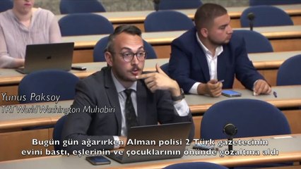 Yunus Paksoy'un Türk gazetecilere gözaltı sorusu gelince ABD'li sözcü bocaladı