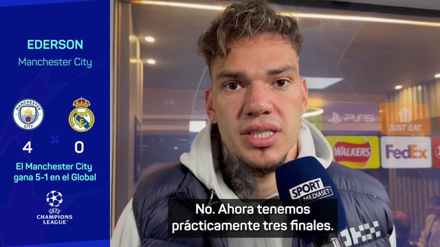 MANCHESTER CITY 4 - REAL MADRID 0 | EDERSON, habla ante los medios | Diario AS
