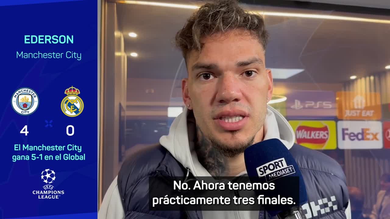 MANCHESTER CITY 4 - REAL MADRID 0 | EDERSON, habla ante los medios | Diario AS