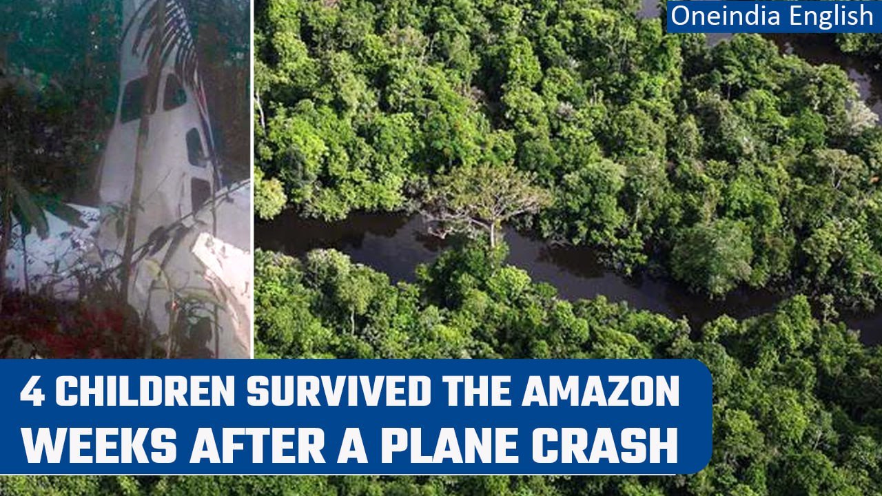 Amazon Forest 4 children rescued alive two weeks after a plane crash Oneindia News video