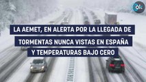 La AEMET, en alerta por la llegada de tormentas nunca vistas en España y temperaturas bajo cero