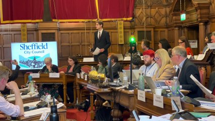 New Sheffield Council leader Tom Hunt promises to rebuild trust in first speech