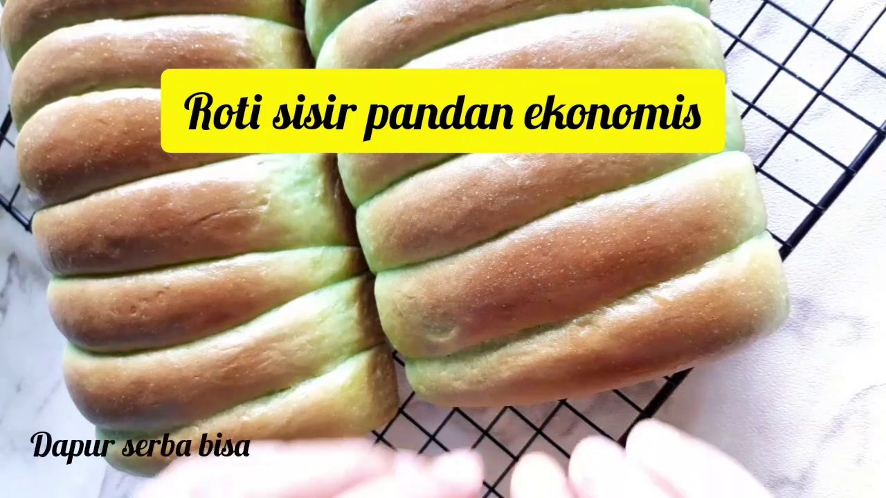 RESEP ROTI SISIR PANDAN EKONOMIS EMPUK LEMBUT BERSERAT DAN HARUM
