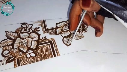 Mehndi class 15 | 3D Rose Mehndi Design | Rose Mehndi | Mehndi tutorial | Mehndi kaise lagae |Mehndi