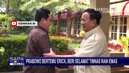 Erick Thohir Sebut Prabowo Menteri Pertama yang Ucapkan Selamat atas Kemenangan Timnas U-22